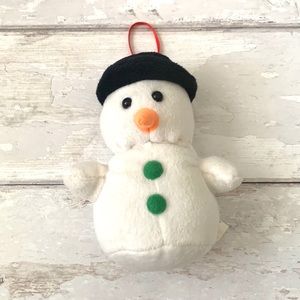 Mini Plush Snowman Ornament Christmas Decor Holiday Decorations